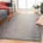 Servan Natural Fiber Hand Woven Jute/Wool Abstract Rug in Gray/Black-1955021586