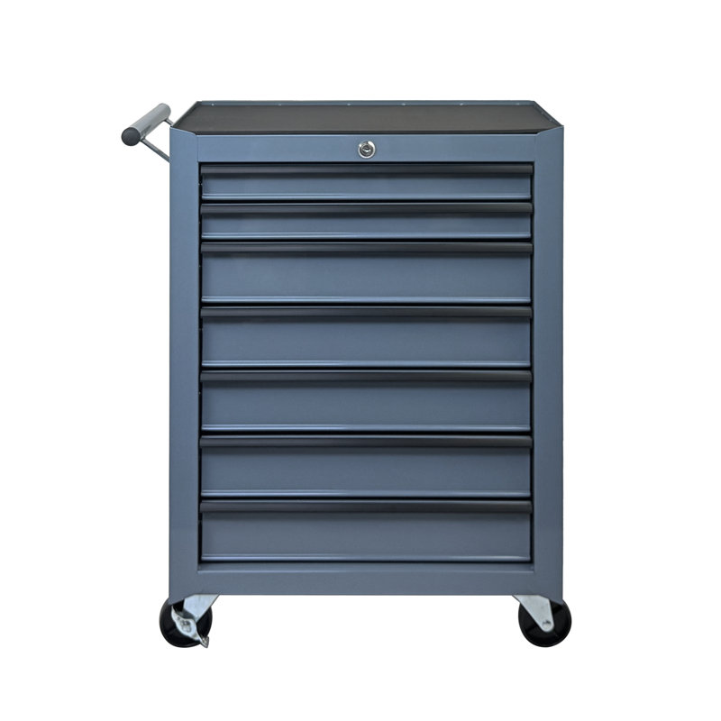 Rolling Metal Tool Chest, Gray