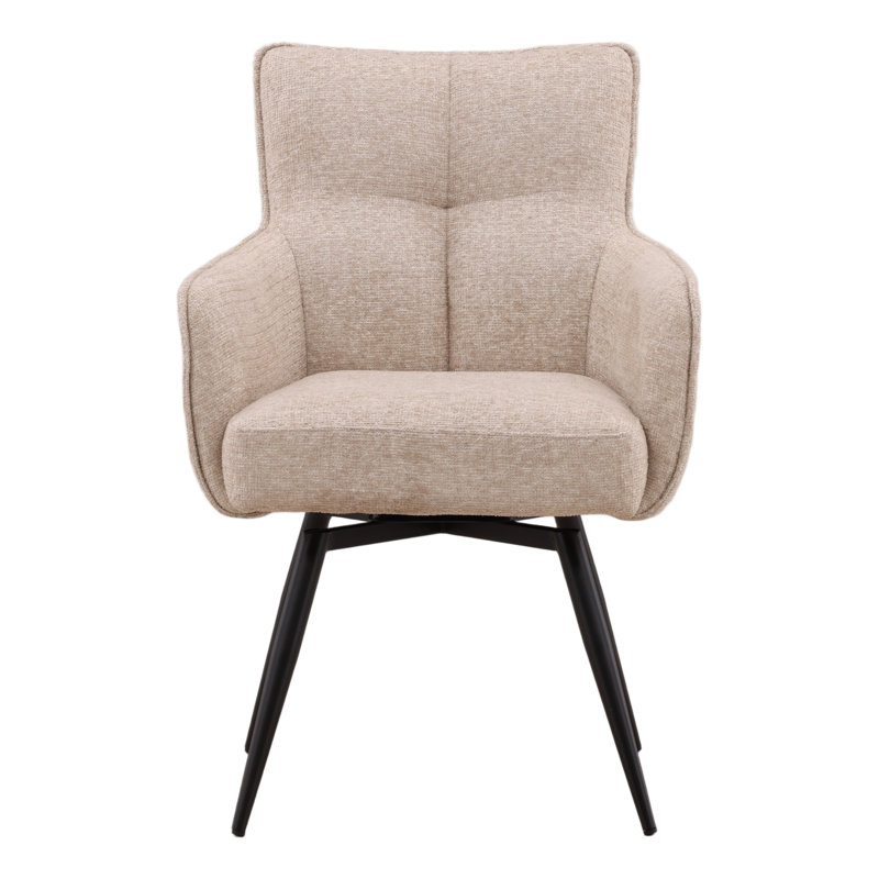 Adelise Swivel Chair Beige, Beige