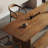 Brown Rectangular Solid Wood Dining Table-2119976078