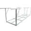 Support de rangement de garage en métal robuste de 2 x 8 pi, blanc, capacité de support de 400 lb, hauteur de 22 à 40 pouces modifiables, espace de plafond récupéré blanc supportant un poids de 450 lb, plancher réglable et transparent pour