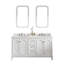 Bernardo Queen 72" Sink Carrara Quartz Countertop Bath Vanity with Faucet-358066331-358067045-427753932