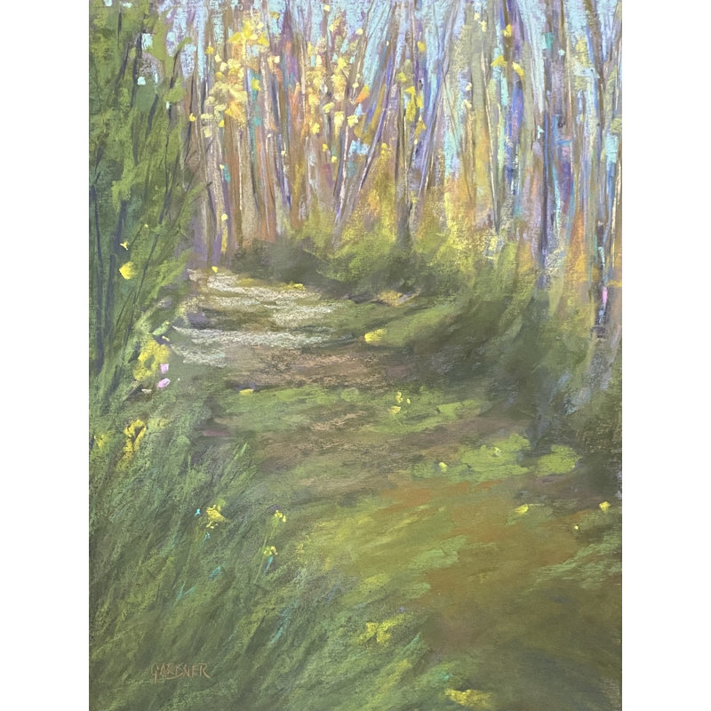 «Early Fall In New England» par Dina Gardner, H 21,25 po x l 17,25 po x P 0,875 po