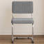 48.7cm H Houndstooth Chair in Black