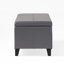 Rangement rembourré gris pu-274087596