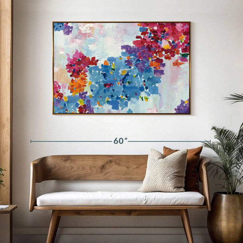 À quoi ressemblent les rêves, 46 po x 31 po, Cadre flottant doré
