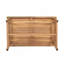 Table basse de patio rectangulaire en bois d'acacia, teck
