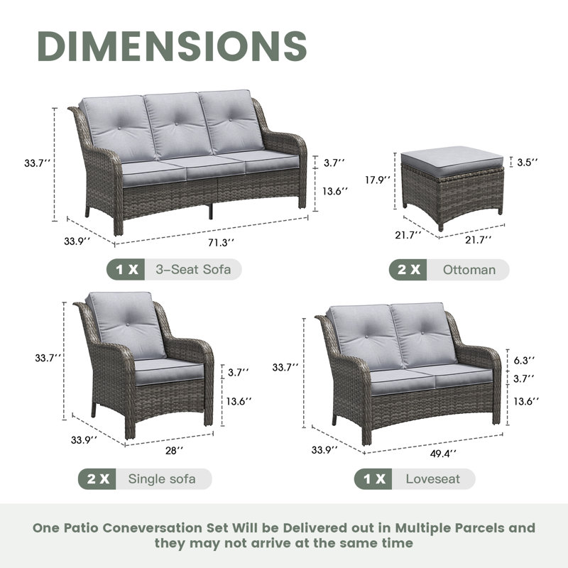 Ensemble de conversation pour l'extérieur, Gris, Gris
