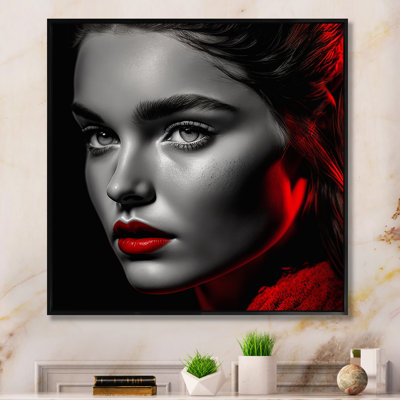 Mickle " Vintage Elegance In Black And Red III "