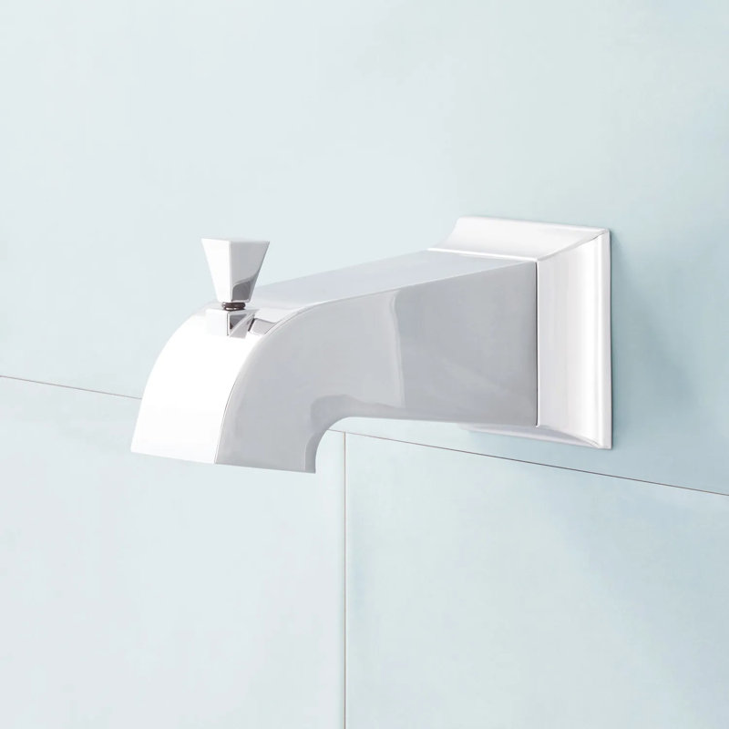 Signature Hardware Vilamonte Tub Spout with Diverter, Chrome