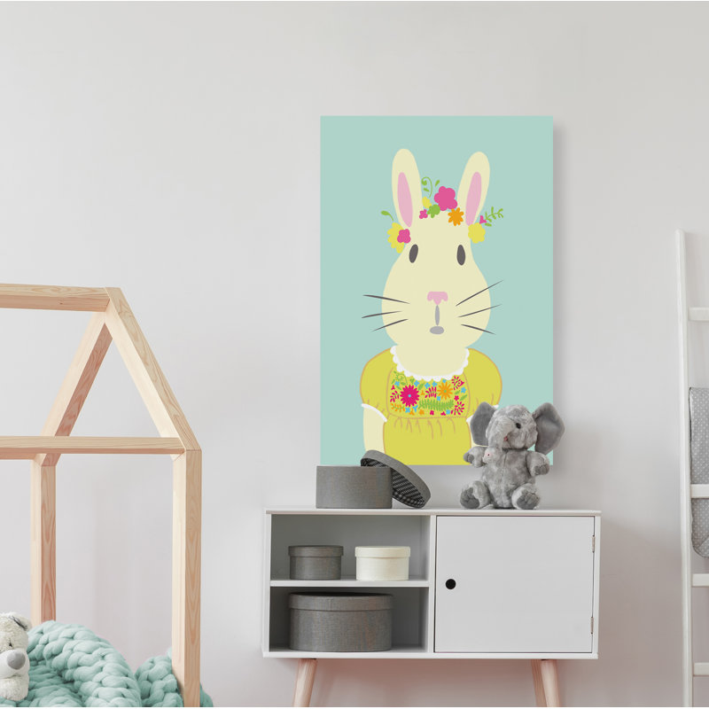 «Palmieri Fancy Animals I», reproduction sur toile tendue, H 12 po x l 8 po x P 1,5 po