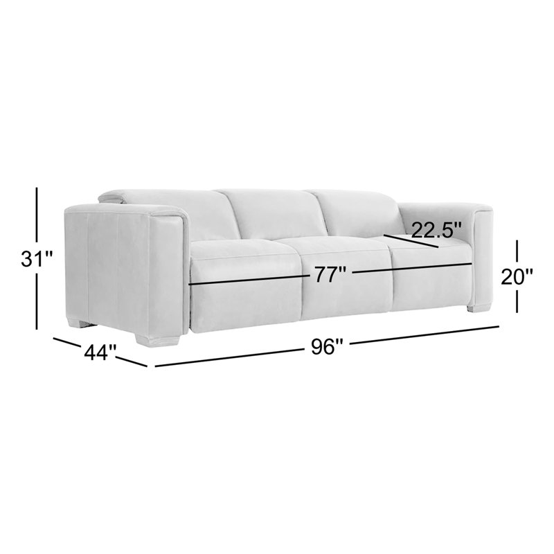 Billings Leather Power Motion Sofa