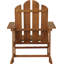 Chaise berçante en bois massif Agassiz
