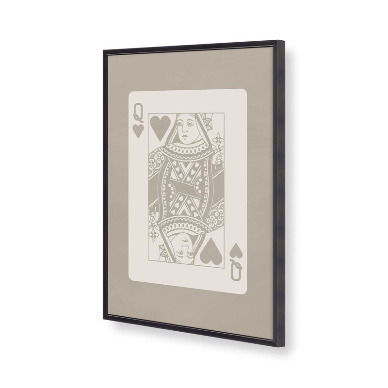 Impression de carte beige très grand, Zinc patiné, H 15,25 po x l 12,25 po