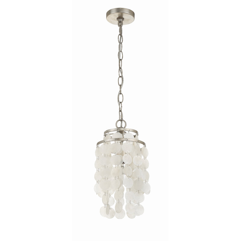 Clariza 1 - Light Antique Silver Chandelier Pendant