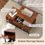 Lift Top Coffee Table with Hidden Compartment and Removable Storage Shelf