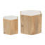 Ace Marble Top Living Room Table Set