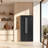Salerno 33-inch Freestanding Side-by-Side Refrigerator, 15.6 cu.ft. with Antique Brass Handles-95598997