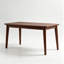 Bureau en bois massif, 160 x 50 cm, bureau moderne en bois d'hévéa du milieu du siècle