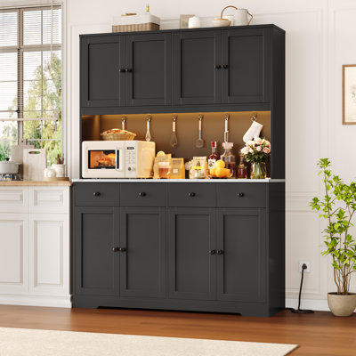 72.4" Kitchen Pantry Cabinet