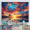 Magical Sunset Sky I - art mural ciel