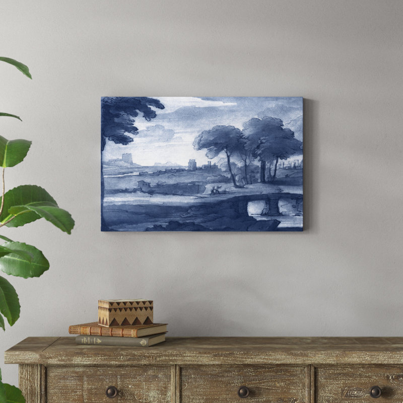 «Pastoral Toile IV», peinture sur toile, H 20 po x l 30 po