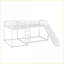 Double et amp; Lit simple superposé en forme de L en métal avec glissade et amp; Échelle courte - aucun sommier nécessaire, blanc pour la maison / chambre d'amis-1802675061-1802675062