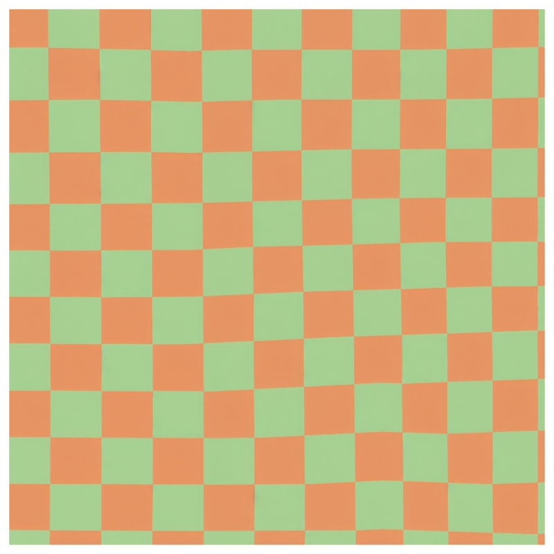 Rideaux vert, damier et voilages à damier - 1 panneau, 50" x 92" - 1 Panel, Blockout