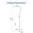 86.02"H Single-Function 316 Stainless Steel Freestanding Outdoor Shower
