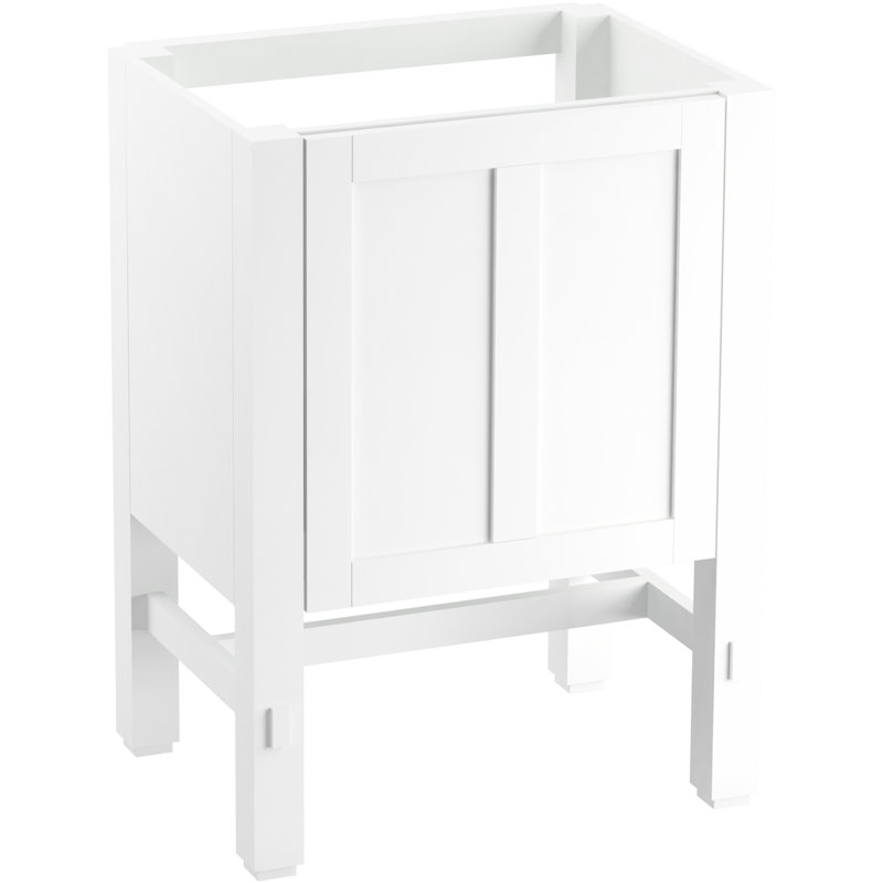 Tresham 24" Vanity With Quartz Countertop, Sink And Hardware Included, Linen White