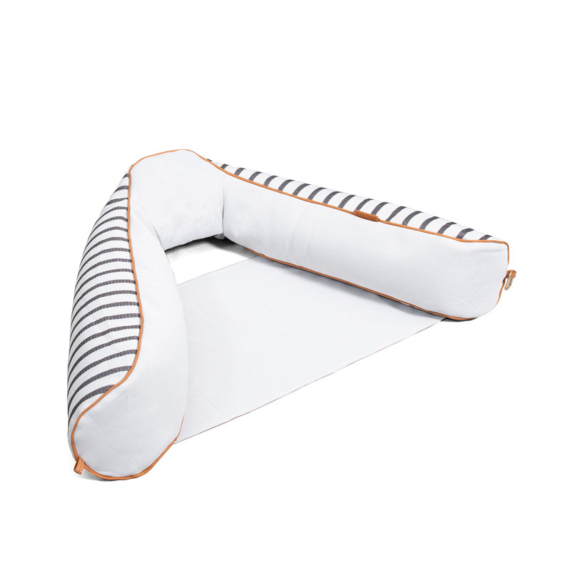 Flotteur Big Joe Lux Bali Sling Pool, Cape Stripe, protégé contre les rayons UV, aucun gonflage requis, Noir / blanc, Single