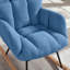 Fauteuil berçant et oscillant rembourré avec tissu