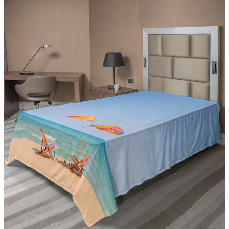 Fauteuil à draps Ambesonne, Drap plat pour lit simple