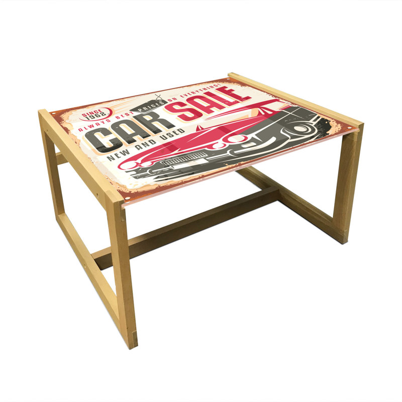 Sled Coffee Table, 40cm H x 74cm W x 62cm D