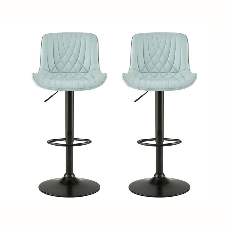 Ensemble de 2 tabourets réglables pivotants