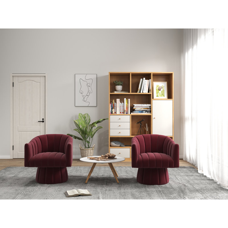 Bines 26,77 de large, Velours rouge Izabell