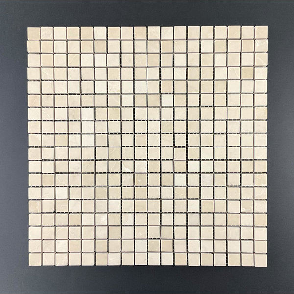 5/8" x 5/8" Royal Beige Polished Marble Mosaic Tile