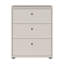 Tekita Modern 3-drawer chest of drawers, small storage cabinet, engineered wood, beige, 54 cm W x 66.3 cm H x 34.8 cm D-391126110