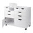 Sutton Bins & Drawers Multi-Storage Wide Mobile Cabinet in White, 26.12" H X 32.12" W X 15.87" D-1190216289