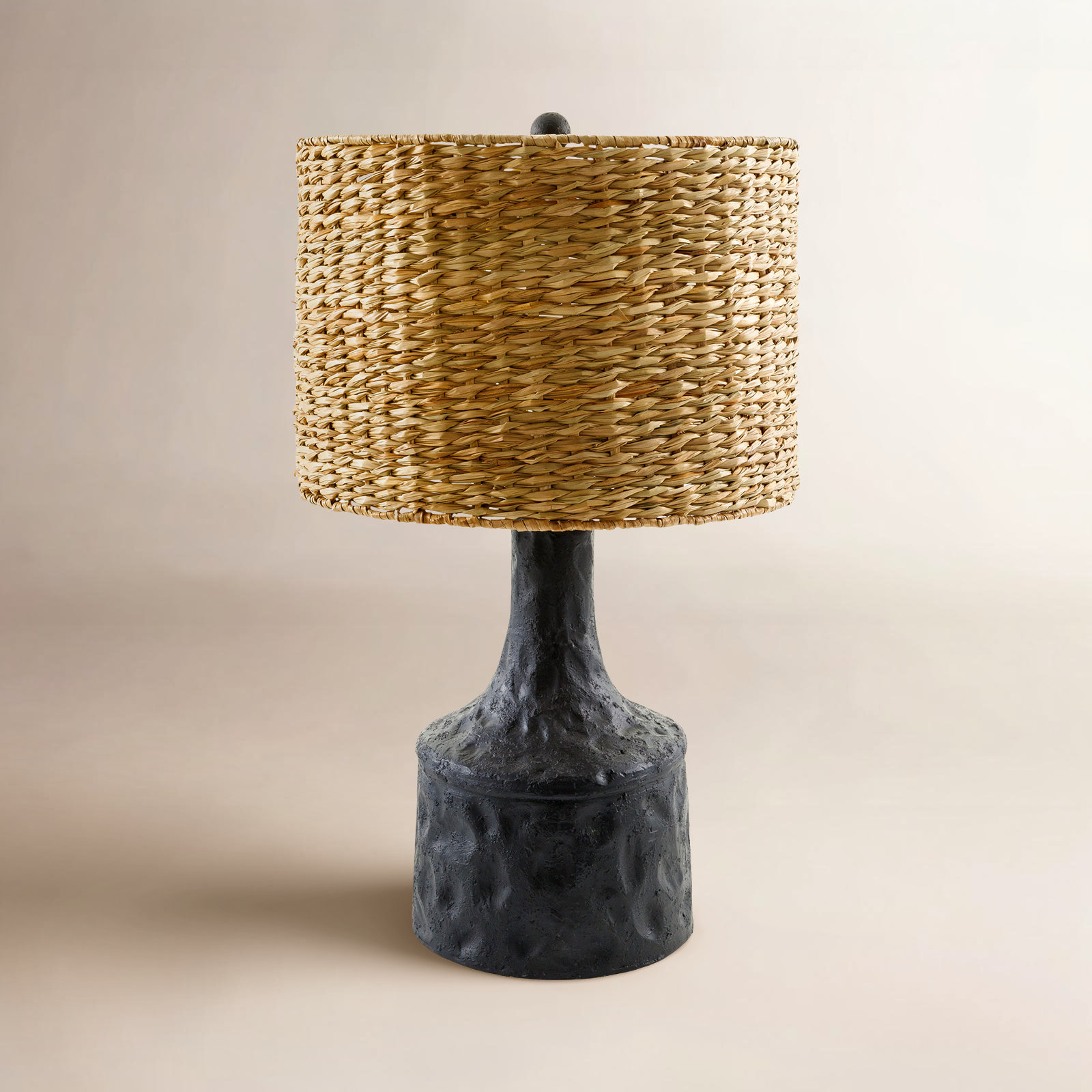 Camryn Resin Table Lamp, Black
