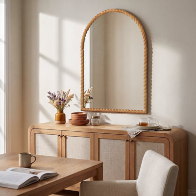 Miroir mural en bois sculpté