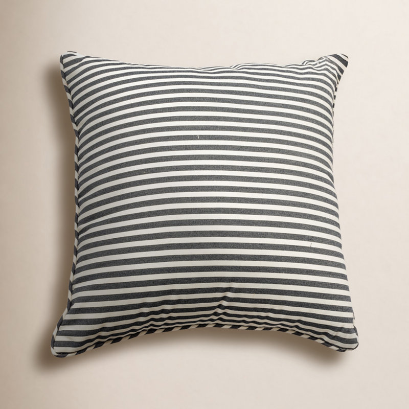 Laurens Square Indoor/Outdoor Pillow Cover, Navy, 26"H x 26"W