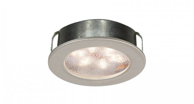 Ensemble d'éclairage encastré LEDme®, Nickel brossé