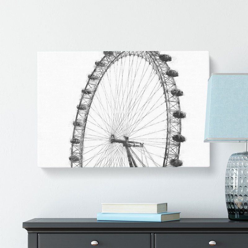 The London Eye London - Wrapped Canvas, 35cm H x 50cm W x 3cm D