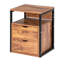 Table de chevet 2 tiroirs en bois antique Forde