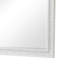 Miroir de commode Miamy, cadre en bois blanc crème de 44 po, bord biseauté