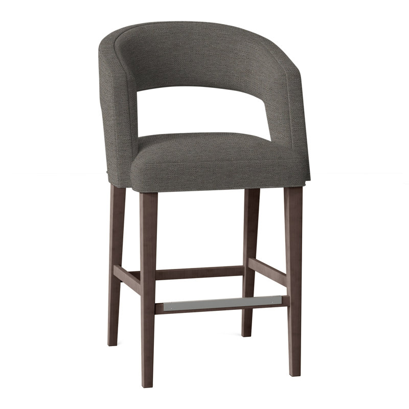 Bryant Upholstered Stool with Solid Wood Frame, Tobacco, Perigold Scardino Alabaster