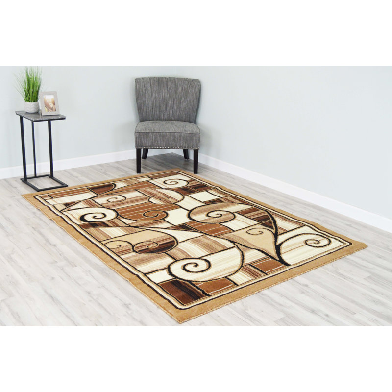 Cosper Abstract Indoor Rug, Rectangle 5' x 7'