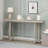 59.84" Gray Console Table, Rectangular Entryway & Sofa Table with Sturdy Magnesium Oxide Construction-204658037
