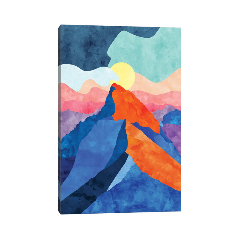 Colorful Mountain by Van Credi - Wrapped Canvas Print, 66.04 cm H x 45.72 cm W x 1.91 cm D